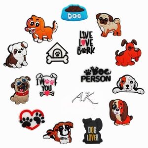 Dog Lover Animal Rescue 🐾 
15pc Croc Shoe Charm Set